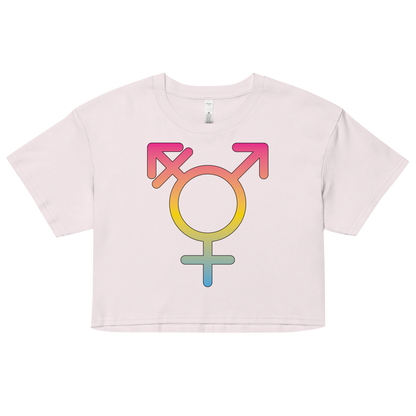 Transgender Symbol - Pansexual Pride Women’s crop top