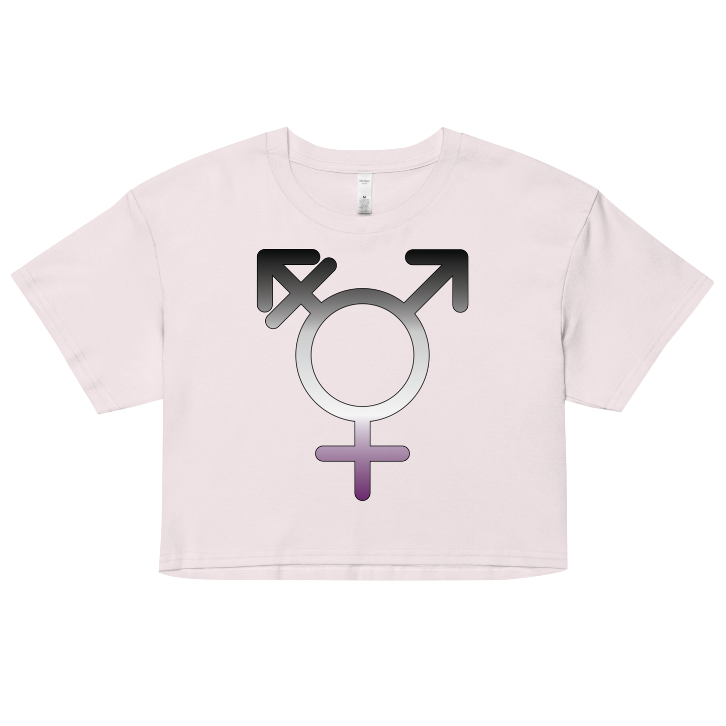 Transgender Symbol - Asexual/Demisexual Pride Women’s crop top