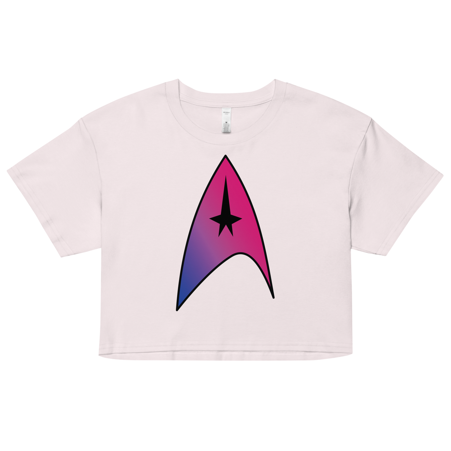 Starfleet Insignia - Bisexual Pride Women’s crop top