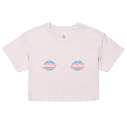 Trans Boob Kisses Women’s crop top