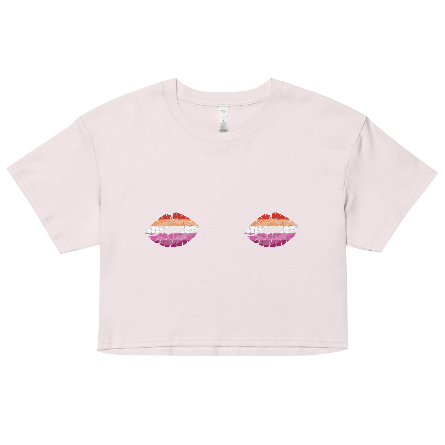 Lesbian Boob Kisses Women’s crop top