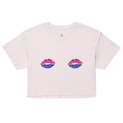 Bi Boob Kisses Women’s crop top