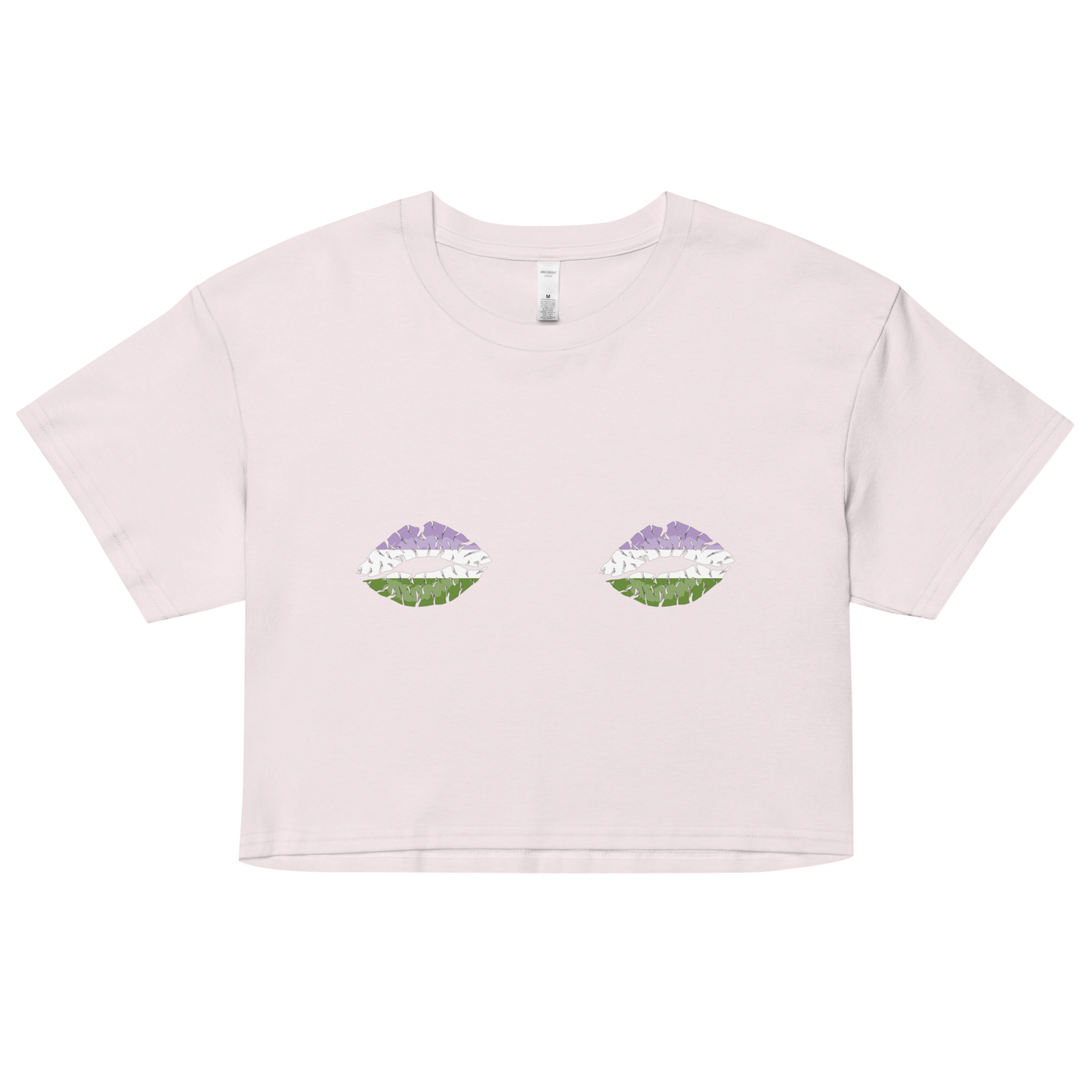 Genderqueer Boob Kisses Women’s crop top