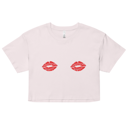 Boob Kisses Women’s crop top