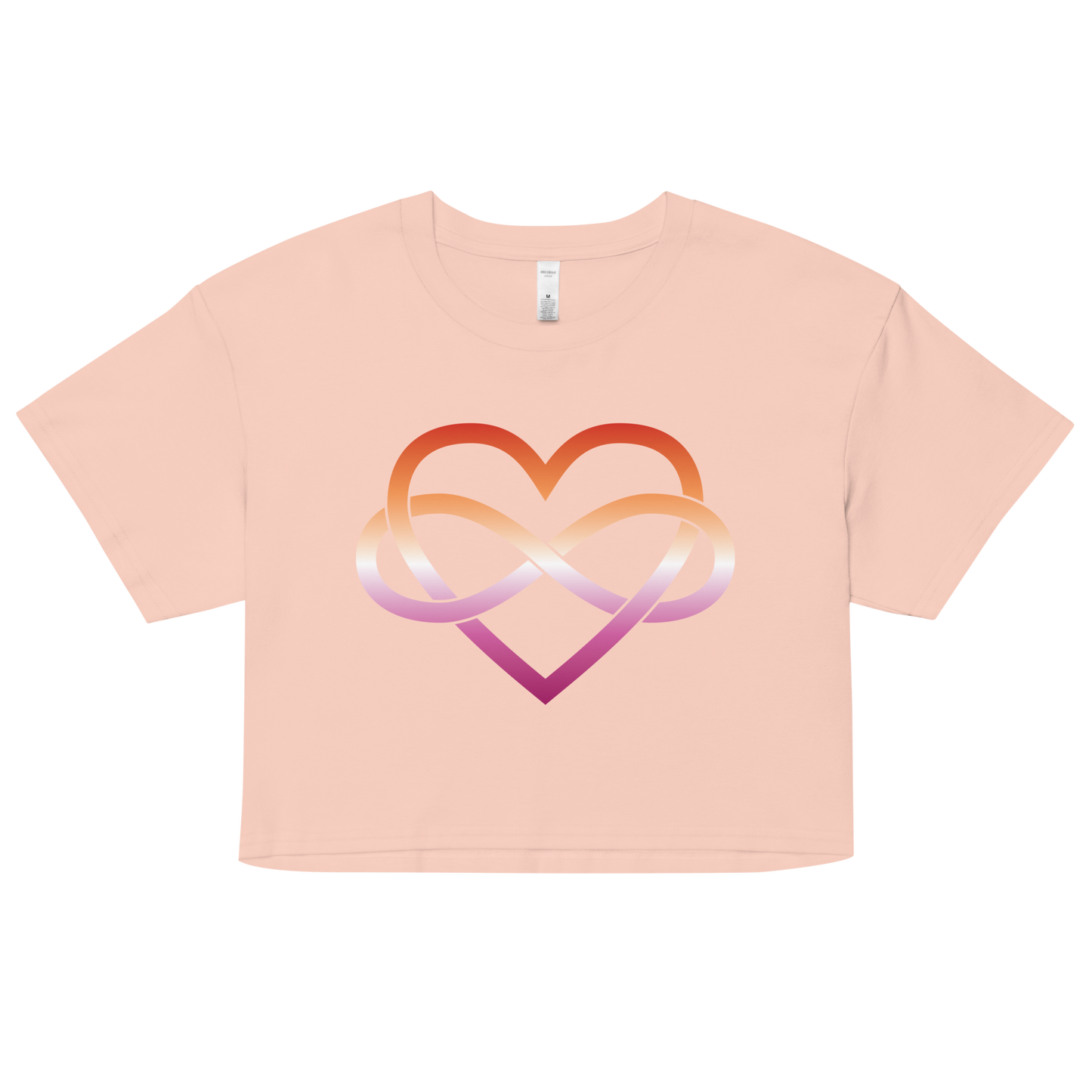 Polyamory Infinity Heart - Lesbian Women’s crop top