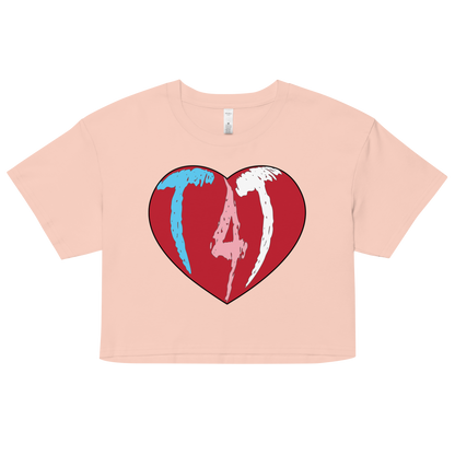 T4T Heart Women’s crop top