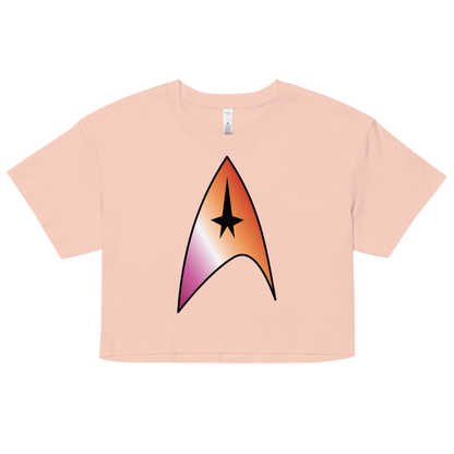 Starfleet Insignia - Lesbian Pride Women’s crop top