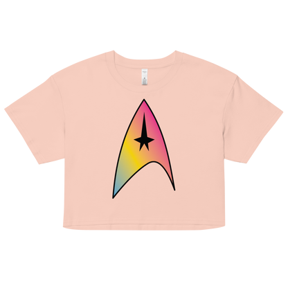 Starfleet Insignia - Pansexual Pride Women’s crop top