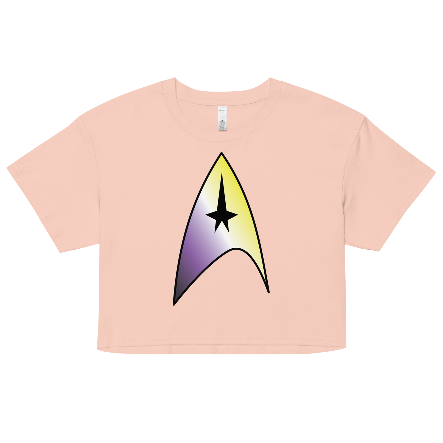 Starfleet Insignia - Non-binary Pride Women’s crop top