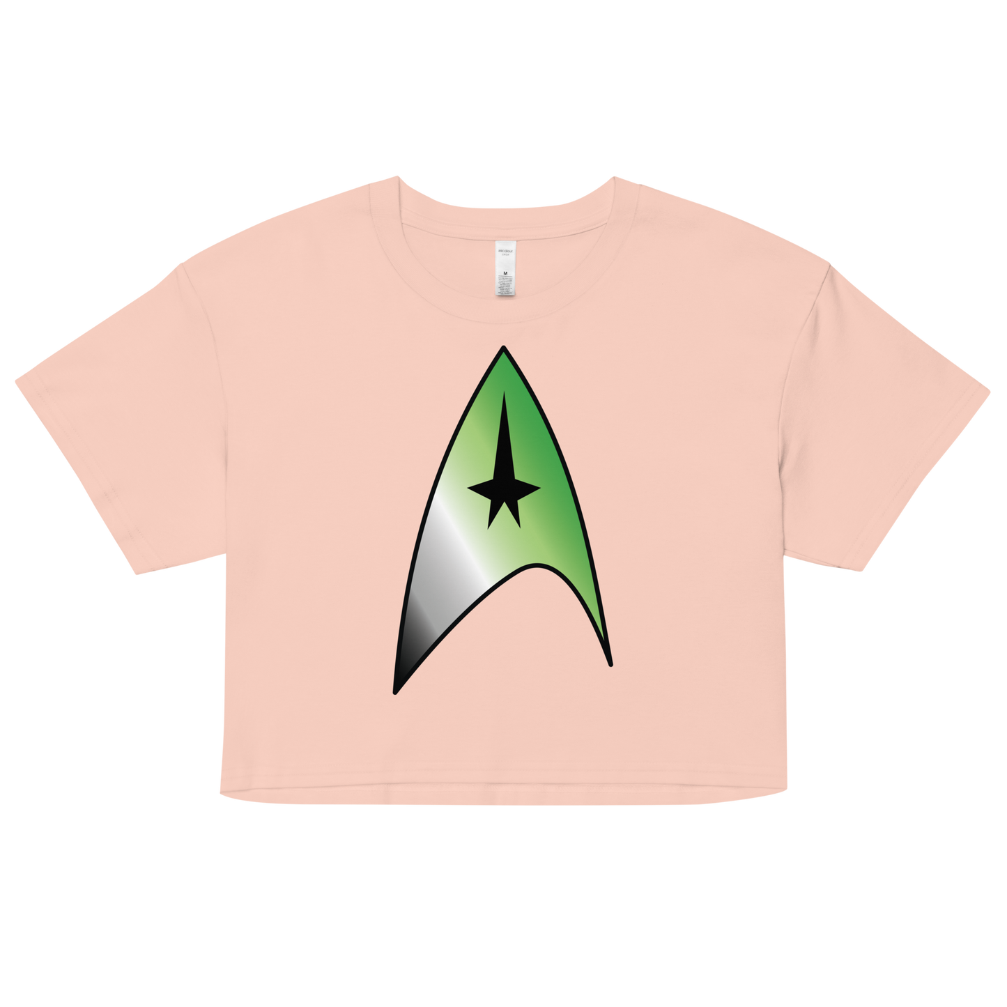 Starfleet Insignia - Aromantic Pride Women’s crop top