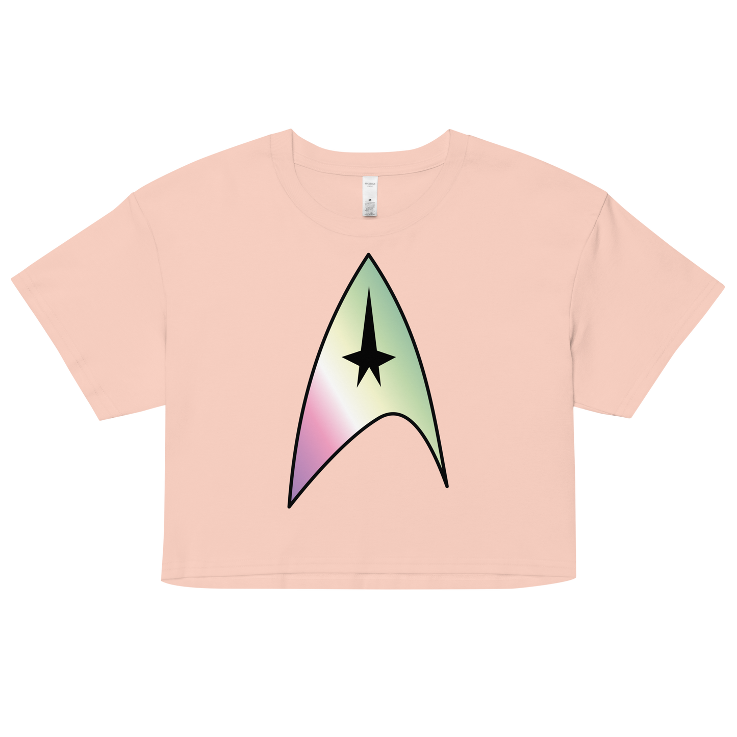 Starfleet Insignia - Genderfae Pride Women’s crop top