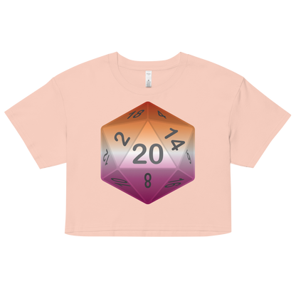 Pride Dice - Lesbian Women’s crop top