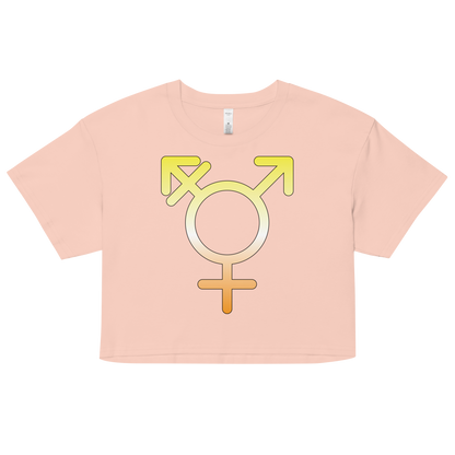 Transgender Symbol - Maverique Pride Women’s crop top