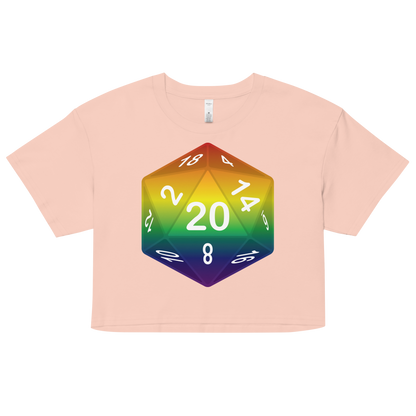 Pride Dice - Rainbow Women’s crop top