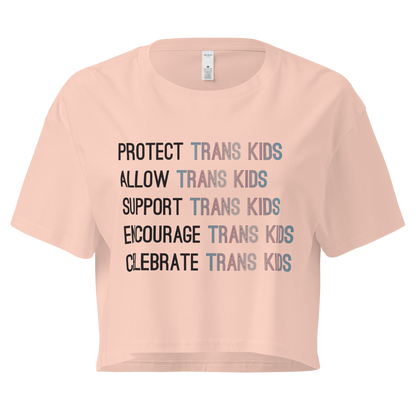 Support Trans Kids Women’s crop top