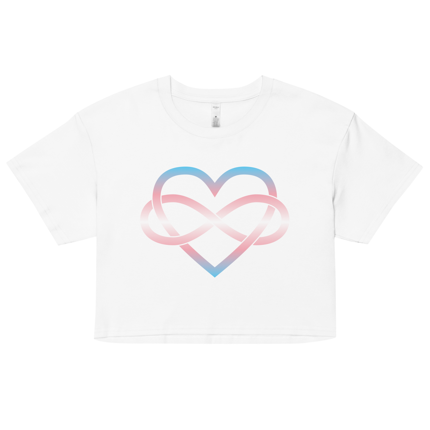 Polyamory Infinity Heart - Trans Women’s crop top