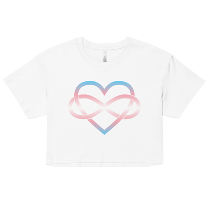 Polyamory Infinity Heart - Trans Women’s crop top