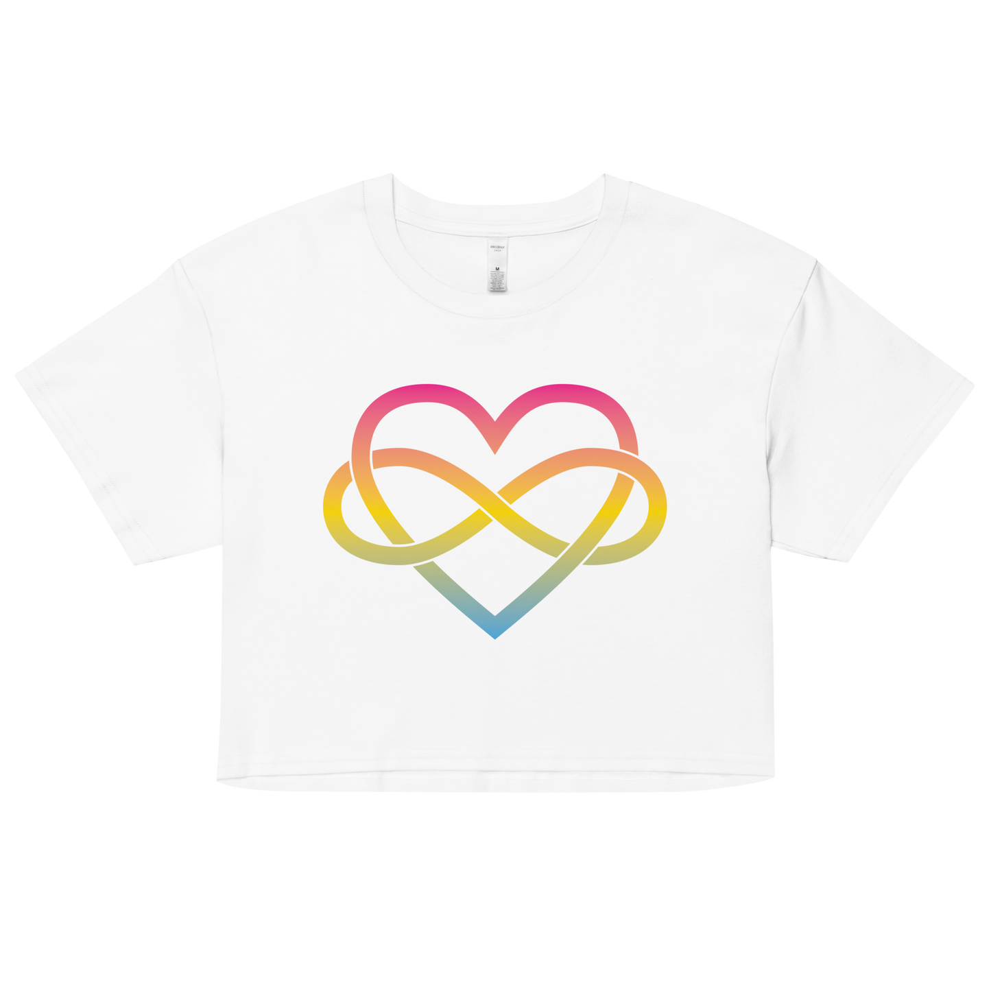 Polyamory Infinity Heart - Pansexual Women’s crop top