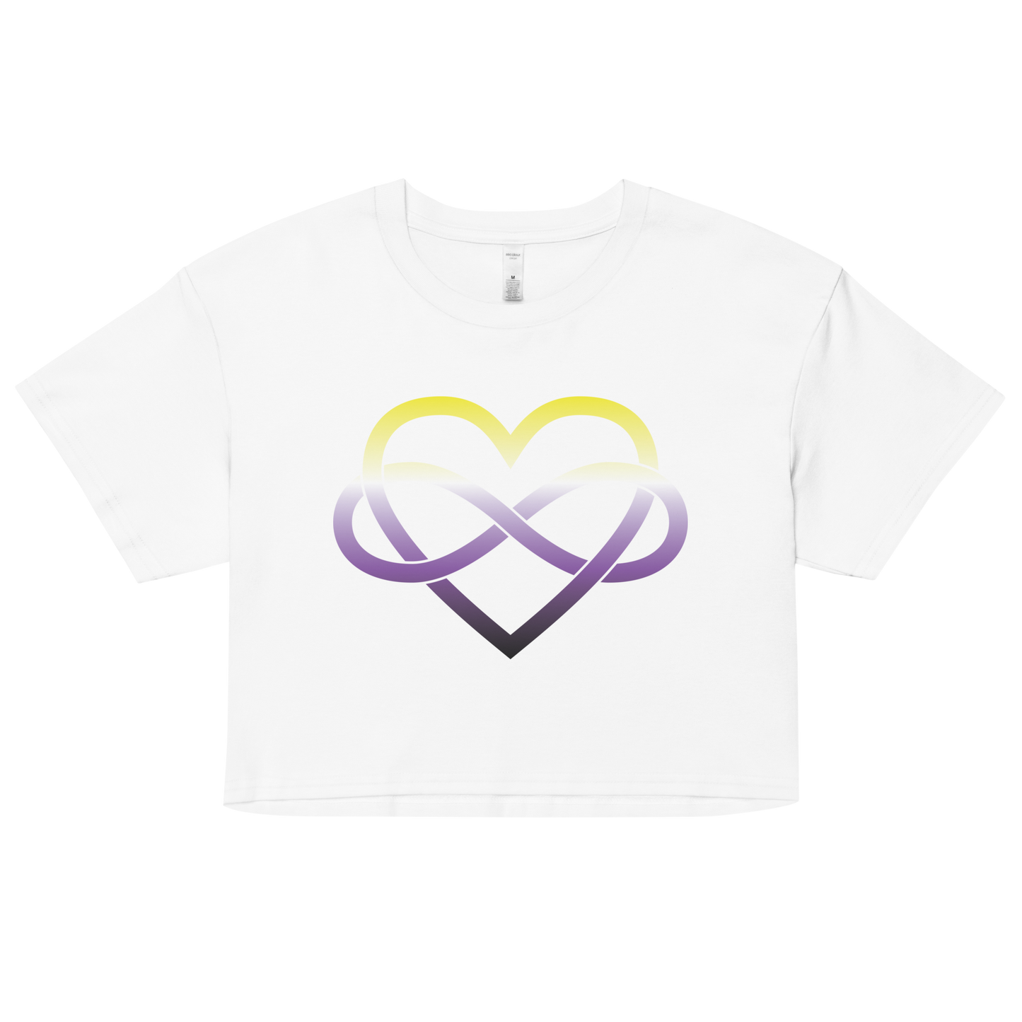 Polyamory Infinity Heart - Non-binary Women’s crop top