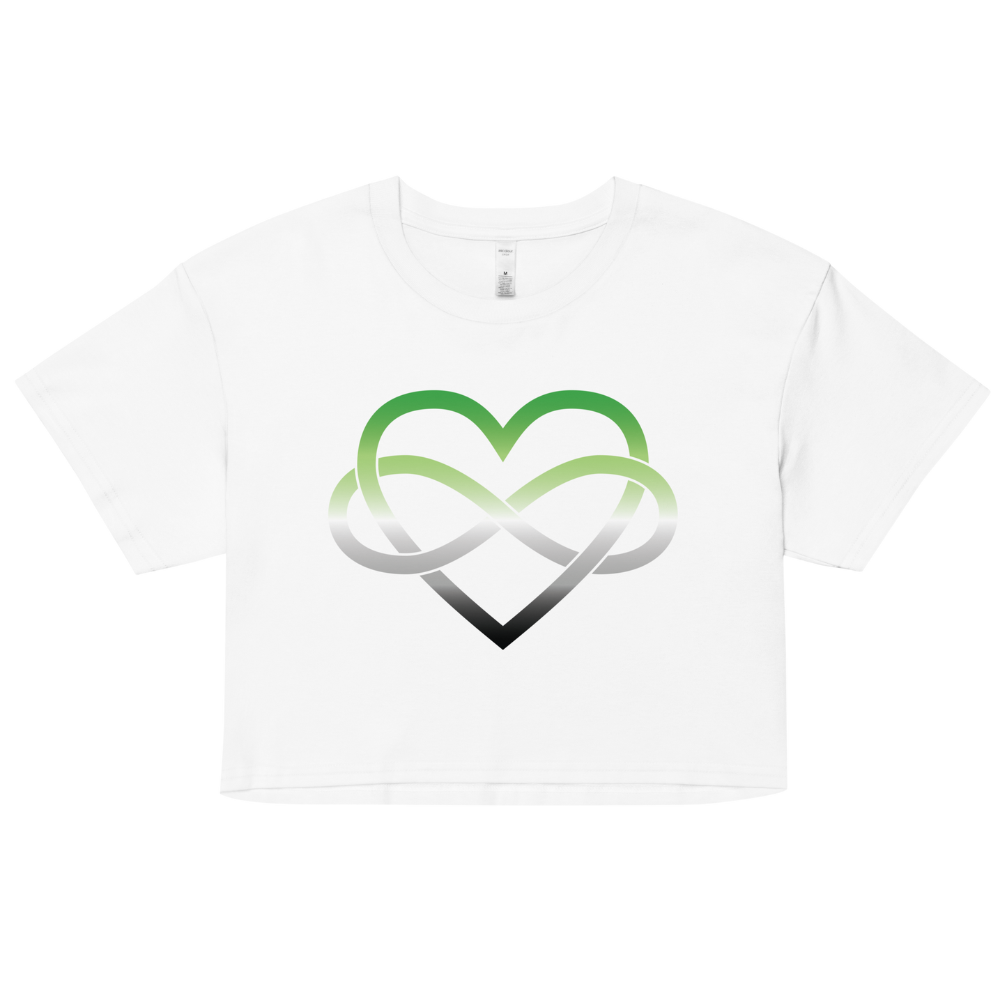 Polyamory Infinity Heart - Aromantic Women’s crop top