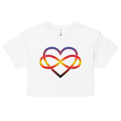 Polyamory Infinity Heart - Polyamory Women’s crop top