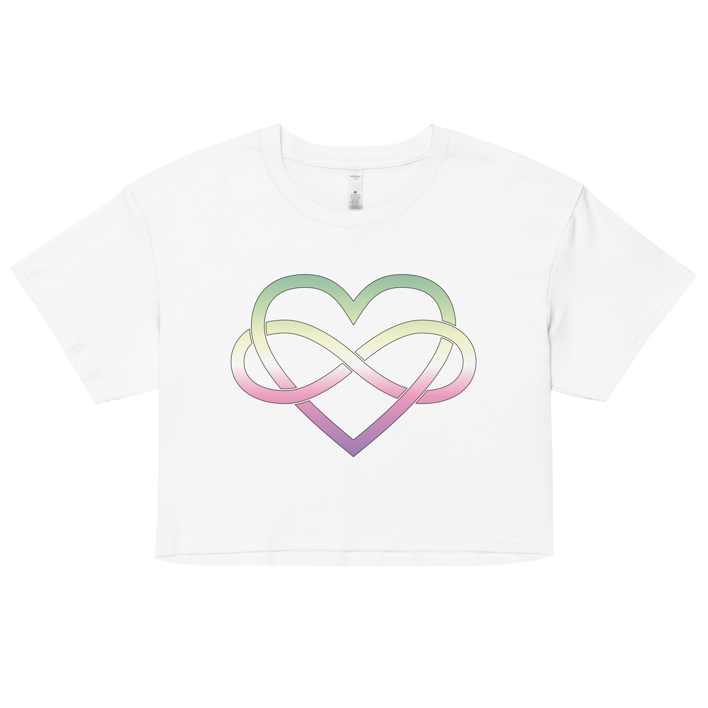 Polyamory Infinity Heart - Genderfae Women’s crop top