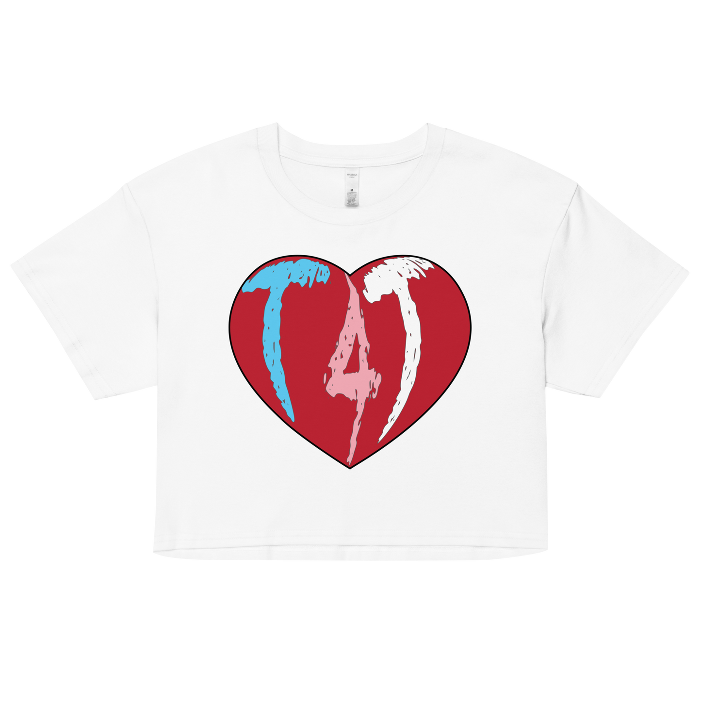 T4T Heart Women’s crop top