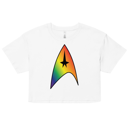 Starfleet Insignia - Rainbow Pride Women’s crop top