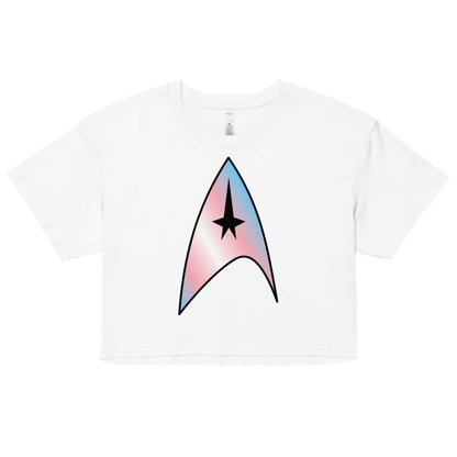 Starfleet Insignia - Trans Pride Women’s crop top