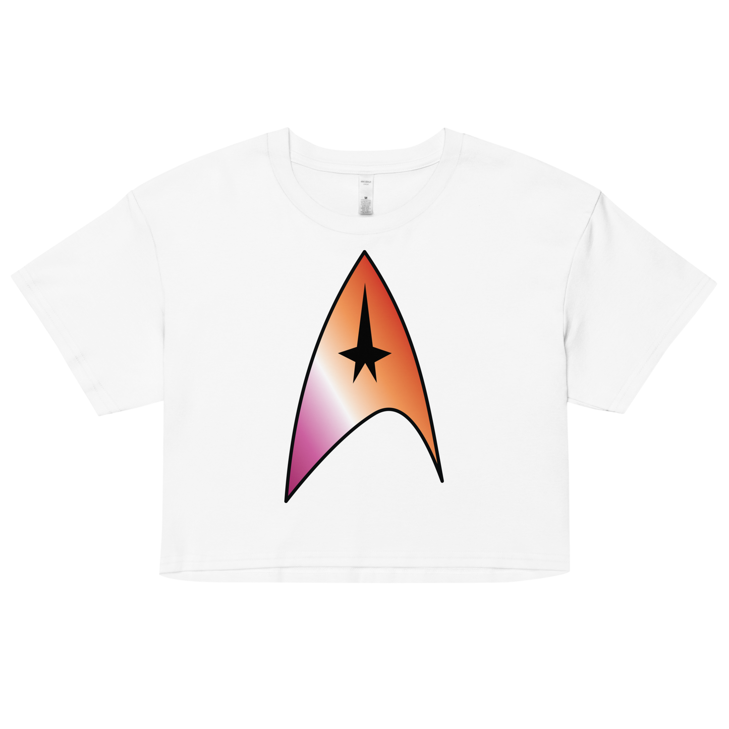 Starfleet Insignia - Lesbian Pride Women’s crop top