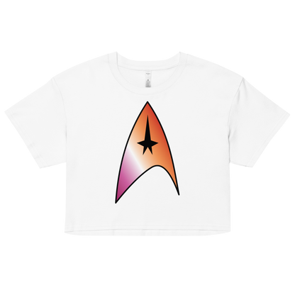 Starfleet Insignia - Lesbian Pride Women’s crop top