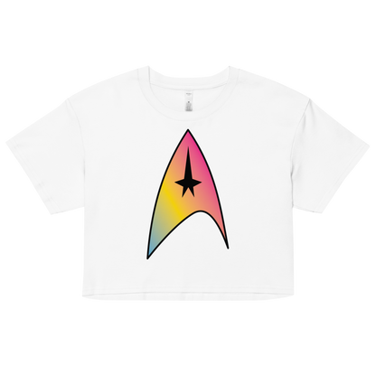 Starfleet Insignia - Pansexual Pride Women’s crop top