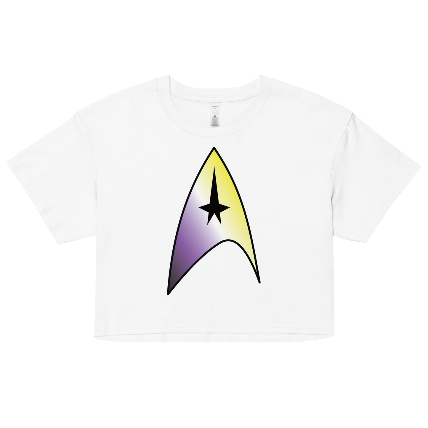 Starfleet Insignia - Non-binary Pride Women’s crop top