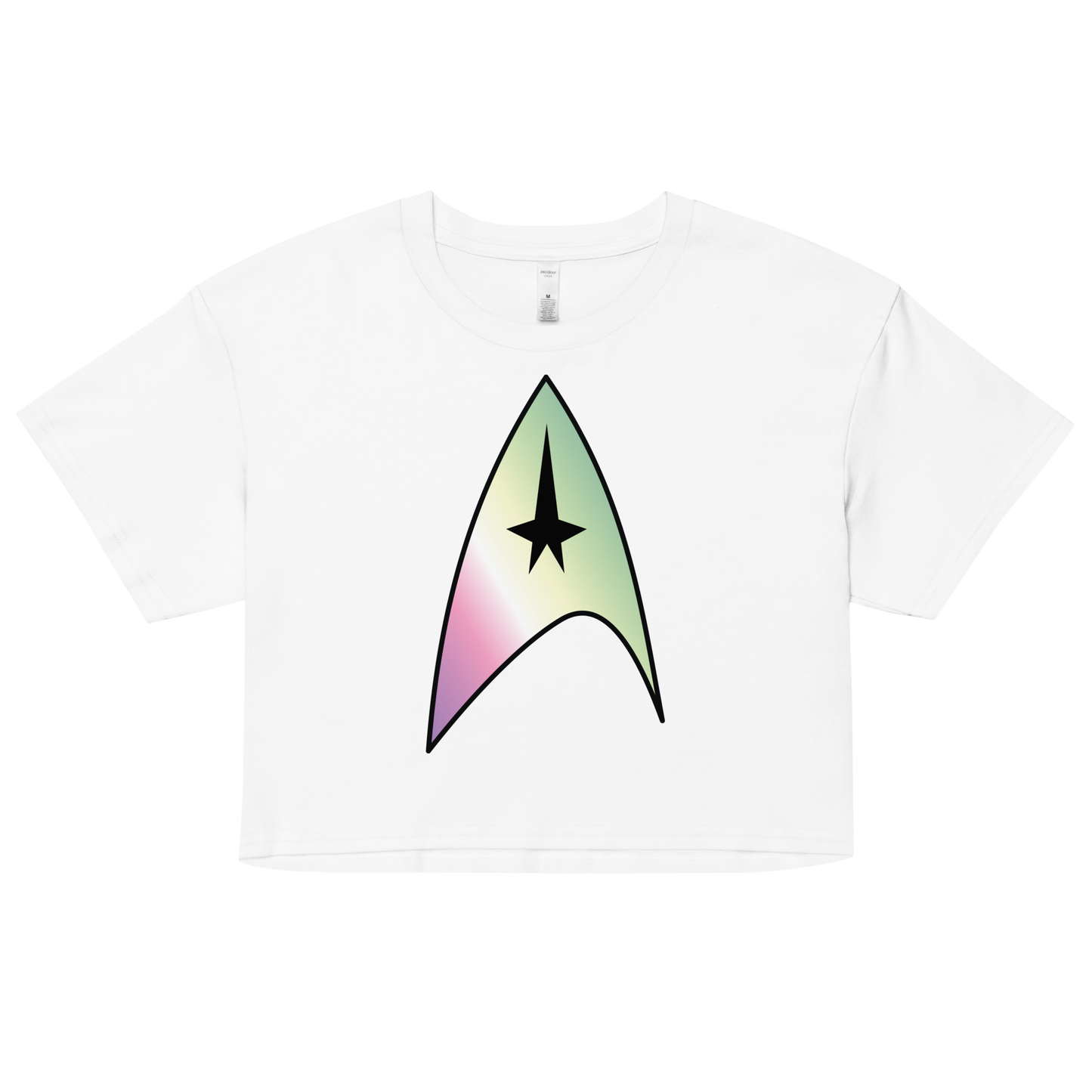 Starfleet Insignia - Genderfae Pride Women’s crop top