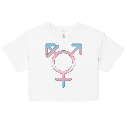 Transgender Symbol - Trans Pride Women’s crop top