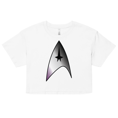 Starfleet Insignia - Asexual/Demisexual Pride Women’s crop top