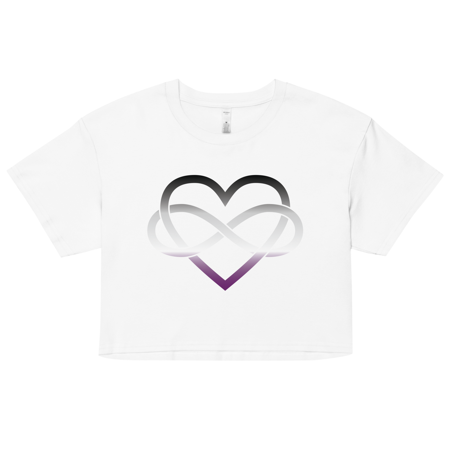 Polyamory Infinity Heart - Asexual/Demisexual Women’s crop top