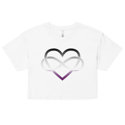 Polyamory Infinity Heart - Asexual/Demisexual Women’s crop top