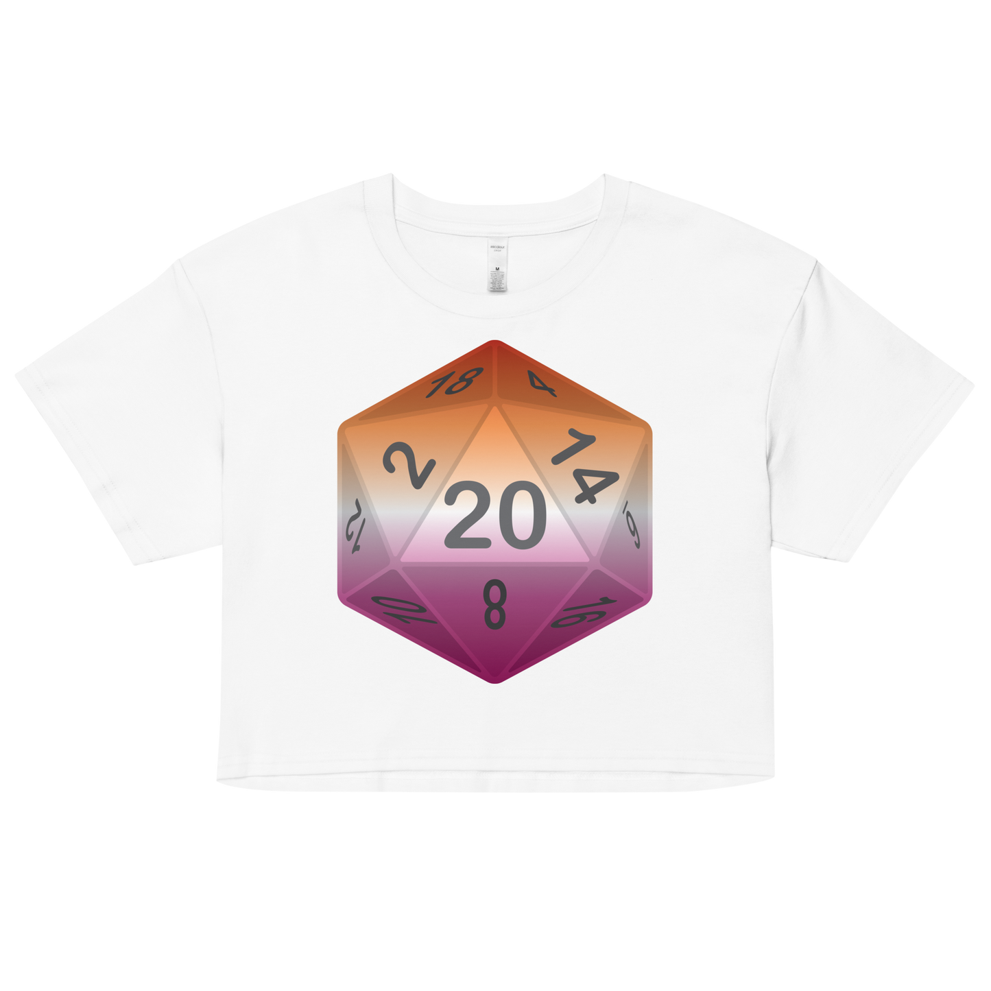 Pride Dice - Lesbian Women’s crop top