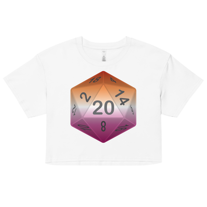 Pride Dice - Lesbian Women’s crop top