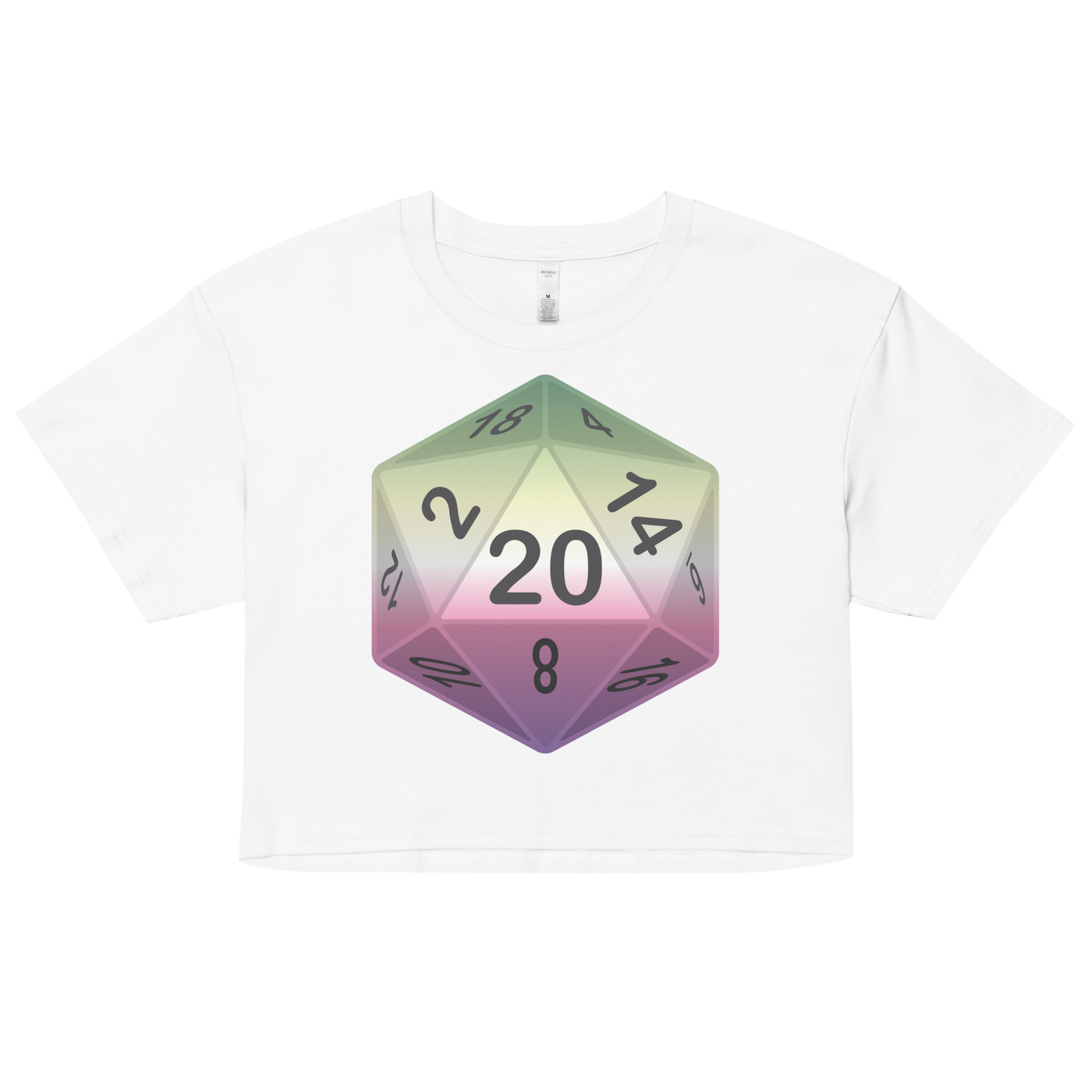 Pride Dice - Genderfae Women’s crop top