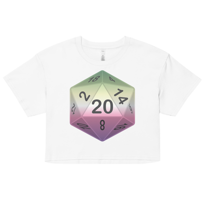 Pride Dice - Genderfae Women’s crop top