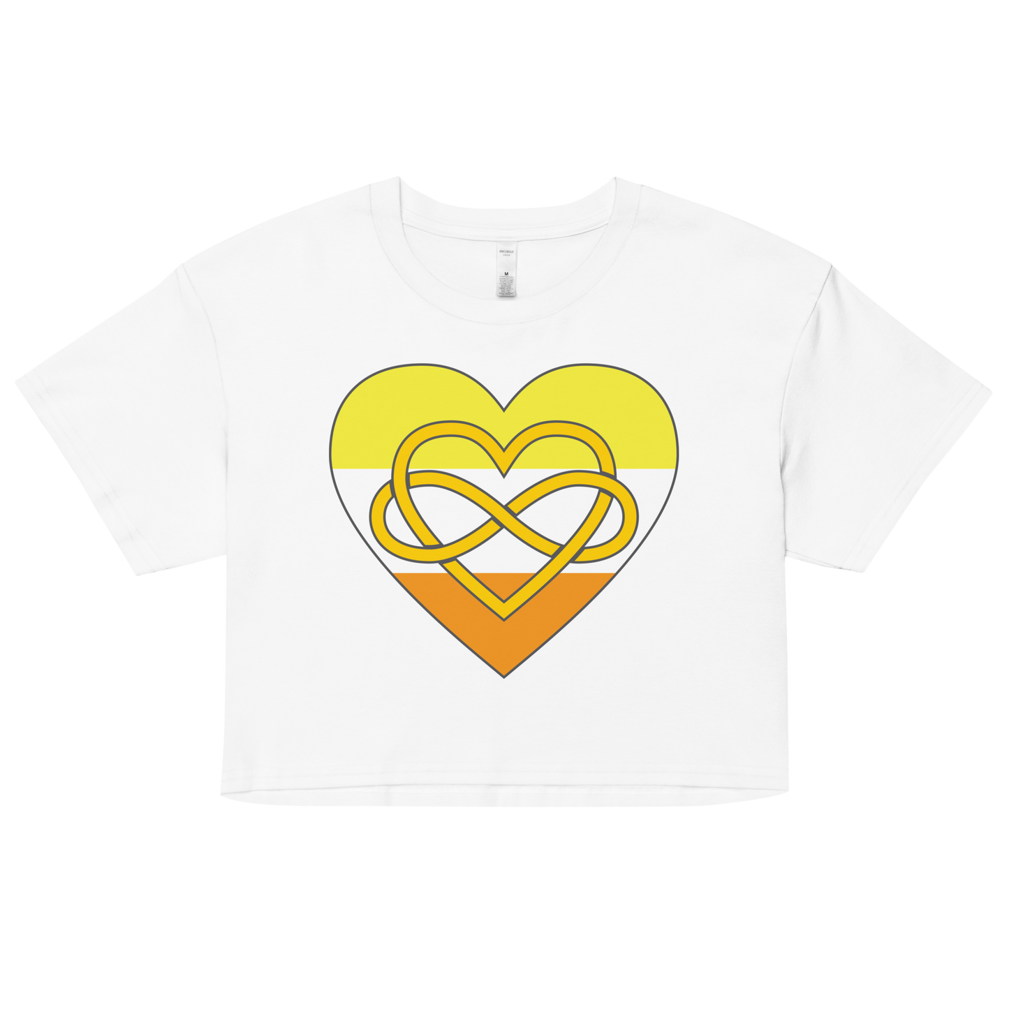 Polyamory Infinity Heart Maverique Pride Women’s crop top