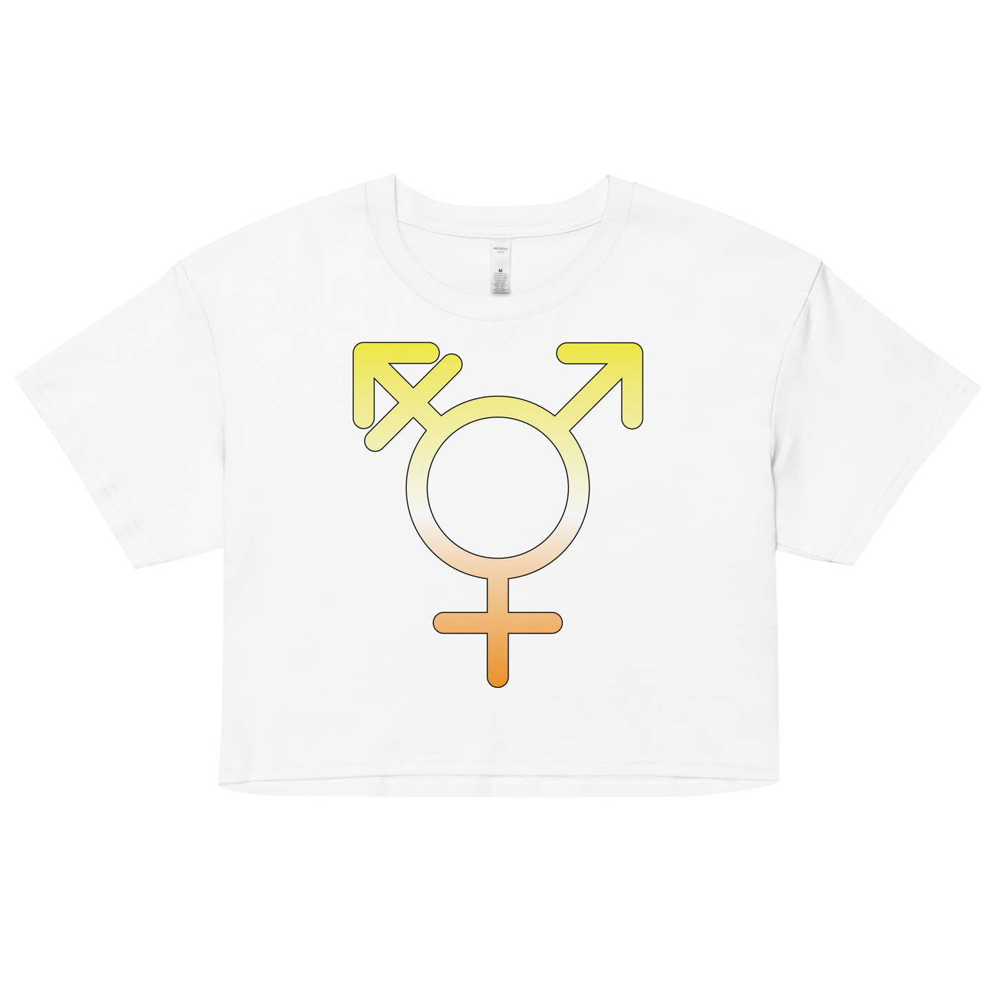 Transgender Symbol - Maverique Pride Women’s crop top