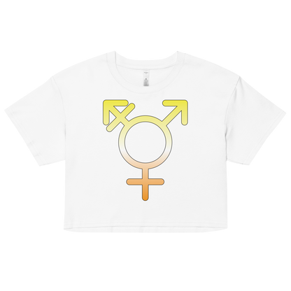 Transgender Symbol - Maverique Pride Women’s crop top