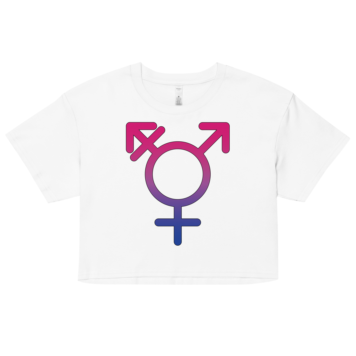 Transgender Symbol - Bisexual Pride Women’s crop top