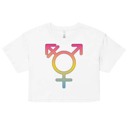 Transgender Symbol - Pansexual Pride Women’s crop top