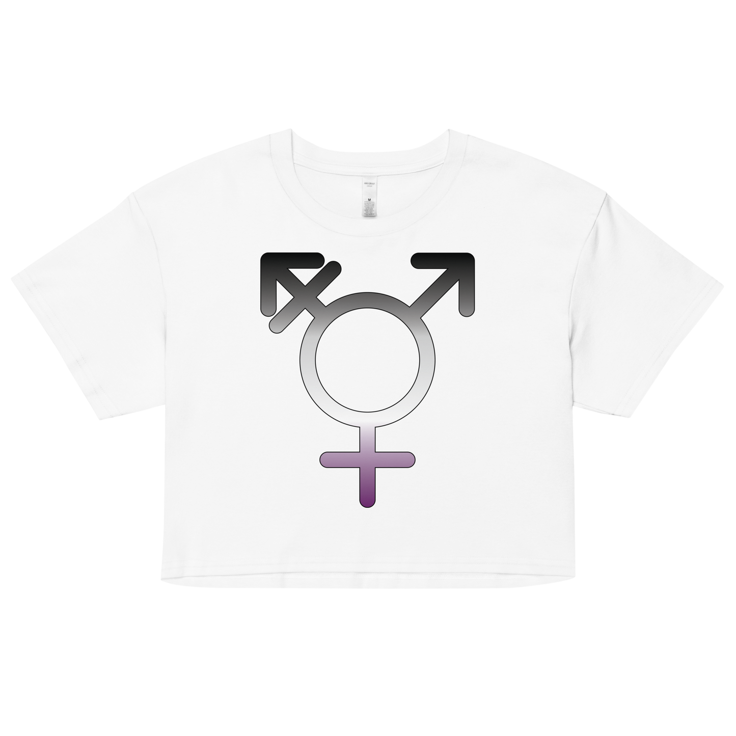 Transgender Symbol - Asexual/Demisexual Pride Women’s crop top