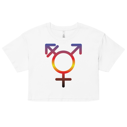 Transgender Symbol - Polyamory Pride Women’s crop top