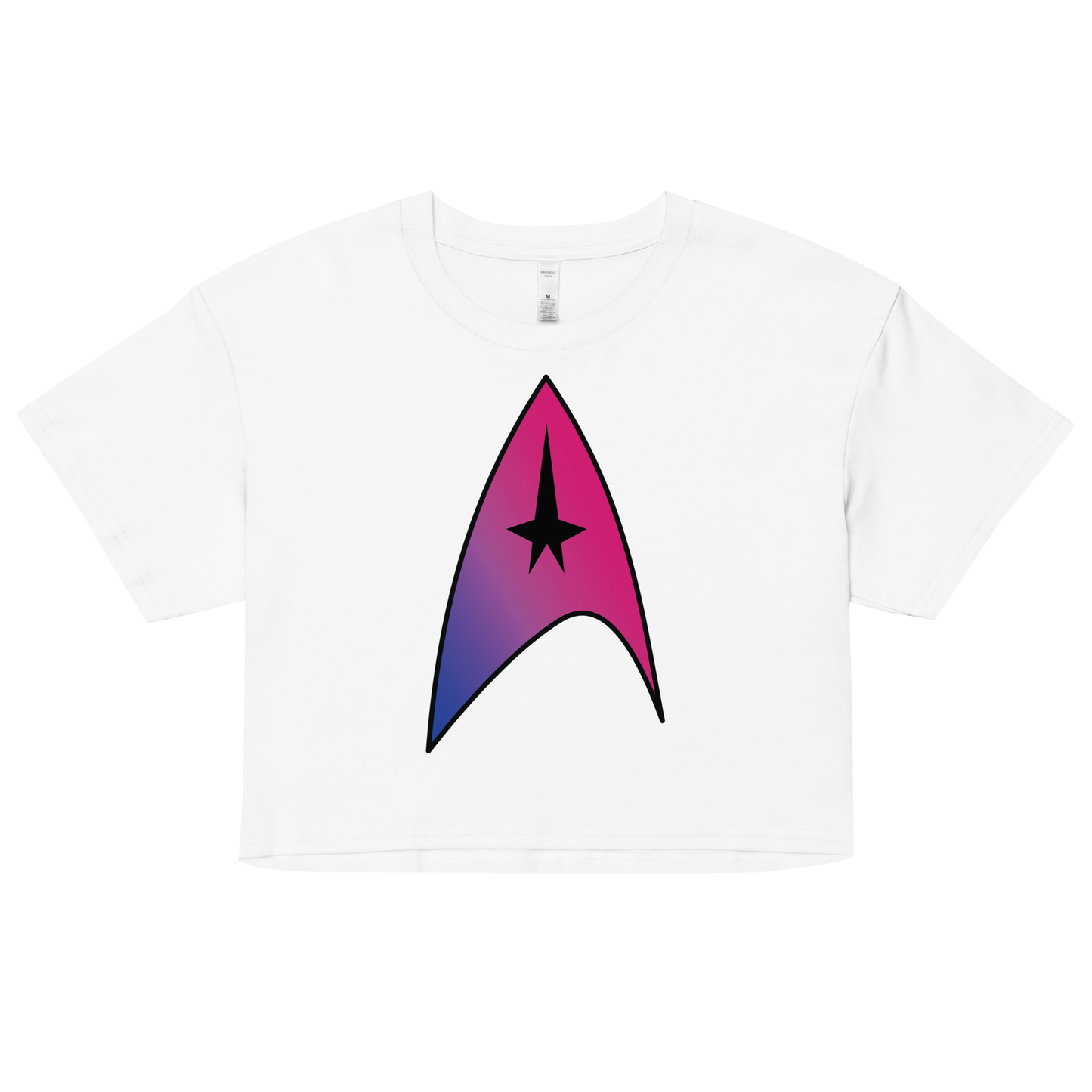 Starfleet Insignia - Bisexual Pride Women’s crop top